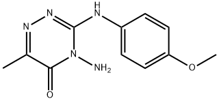 4-AMINO-3-(4-METHOXYANILINO)-6-METHYL-4,5-DIHYDRO-1,2,4-TRIAZIN-5-ONE Structural