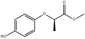 Methyl (R)-(+)-2-(4-hydroxyphenoxy)propanoate Structural