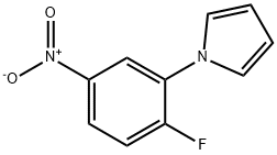 1-(2-FLUORO-5-NITROPHENYL)-1H-PYRROLE Structural