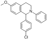 Isoquinoline, 1,2,3,4-tetrahydro-1-(4-chlorophenyl)-6-methoxy-2-phenyl -