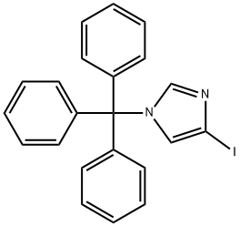 4-Iodo-1-tritylimidazole Structural