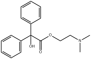 2-(dimethylamino)ethyl phenylglycolate Structural