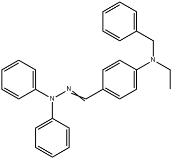 4-(N-Ethyl-N-benzyl)amino benzoaldehyde-1,1-diphenylhydrazone Structural