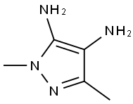 1,3-Dimethyl-1H-pyrazole-4,5-diamine Structural