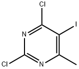 2,4-dichloro-5-iodo-6-methylpyrimidine  Structural