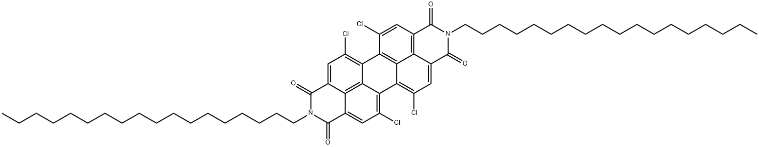 1,6,7,12-TETRACHLORO-N-N'-BIS(OCTADECYL)-PERYLENE-3,4,9,10-TETRACARBOXYLIC ACID DIIMIDE Structural