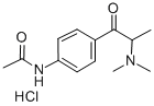 N-(4-(2-(Dimethylamino)-1-oxopropyl)phenyl)acetamide monohydrochloride Structural