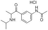 Acetamide, N-(3-(2-((1-methylethyl)amino)-1-oxopropyl)phenyl)-, monohy drochloride