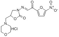 2-Oxazolidinone, 5-(morpholinomethyl)-3-(((5-nitro-2-furoyl)methylene) amino)-, hydrochloride Structural