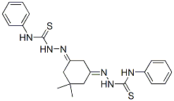 5,5-Dimethyl-1,3-cyclohexanedione bis(4-phenyl thiosemicarbazone) Structural