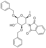 Methyl 3,6-Di-O-benzyl-2-deoxy-2-N-phthalimido-b-D-glucopyranoside Structural