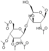 Methyl 2-Acetamido-4-O-(2-acetamido-3,4,6-tri-O-acetyl-b-D-glucopyranosyl)-2-deoxy-b-D-glucopyranoside Structural