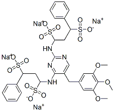 1,1'-[[5-[(3,4,5-Trimethoxyphenyl)methyl]pyrimidine-2,4-diyl]diimino]bis[3-phenyl-1,3-propanedisulfonic acid disodium] salt