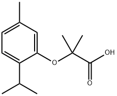 2-(2-ISOPROPYL-5-METHYL-PHENOXY)-2-METHYL-PROPIONIC ACID Structural