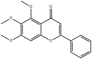 5,6,7-TRIMETHOXYFLAVONE Structural