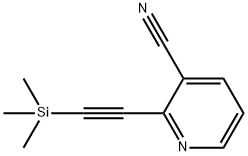 2-TRIMETHYLSILANYLETHYNYL-3-CYANOPYRIDINE Structural