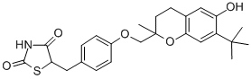 5-(4-(7-t-Butyl-6-hydroxy-2-methylchroman-2-ylmethoxy)benzyl)thiazolid ine-2,4-dione