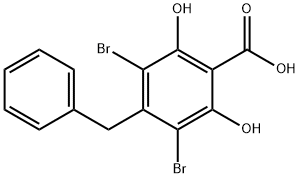 4-benzyl-3,5-dibromo-2,6-dihydroxy-benzoic acid