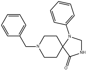 8-benzyl-1-phenyl-1,3,8-triazaspiro[4,5]decan-4-one  Structural