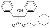 2-piperidinoethyl dibenzylglycolate Structural