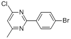 2-(4-BROMOPHENYL)-4-CHLORO-6-METHYLPYRIMIDINE Structural