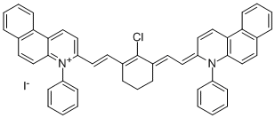 3-[(E)-2-(2-CHLORO-3-((E)-2-[4-PHENYLBENZO[F]QUINOLIN-3(4H)-YLIDENE]ETHYLIDENE)-1-CYCLOHEXEN-1-YL)ETHENYL]-4-PHENYLBENZO[F]QUINOLINIUM IODIDE