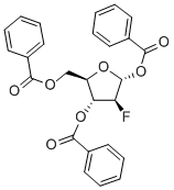 2-Deoxy-2-fluoro-1,3,5-tri-O-benzoyl-D-ribofuranose Structural