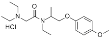 Acetamide, 2-(diethylamino)-N-ethyl-N-(1-(p-methoxyphenoxy)-2-propyl)- , hydrochloride Structural