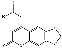 4-CARBOXYMETHYL-6,7-METHYLENEDIOXYCOUMARIN Structural