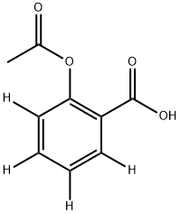 2-ACETOXYBENZOIC-3,4,5,6-D4 ACID Structural