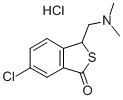 Benzo(c)thiophen-1(3H)-one, 6-chloro-3-((dimethylamino)methyl)-, hydro chloride