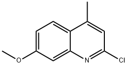 2-CHLORO-7-METHOXY-4-METHYL-QUINOLINE Structural