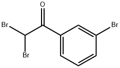 2,2-DIBROMO-1-(3-BROMOPHENYL)ETHANONE Structural