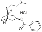 8-(2-(Methylthio)ethyl)-1-alpha-H,5-alpha-H-nortropan-3-beta-ol benzoa te hydrochloride Structural