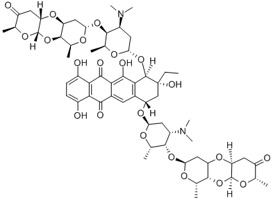 1-hydroxyserirubicin Structural