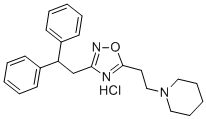 1-[2-[3-(2,2-diphenylethyl)-1,2,4-oxadiazol-5-yl]ethyl]piperidine, monohydrochloride