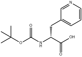 (R)-N-Boc-(3-Pyridyl)alanine Structural