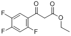 Ethyl 2,4,5-trifluorobenzoylacetate Structural