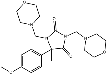 1,3-Bis(morpholinomethyl)-5-(p-methoxyphenyl)-5-methylhydantoin