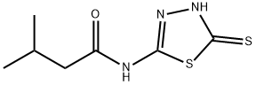 N-(5-Mercapto-1,3,4-thiadiazol-2-yl)-3-methylbutanamide Structural