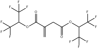 BIS(HEXAFLUOROISOPROPYL)ITACONATE Structural