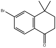 6-broMo-4,4-diMethyl-3,4-dihydronaphthalen-1(2H)-one Structural