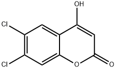 6,7-DICHLORO-4-HYDROXYCOUMARIN Structural