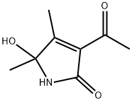 3-ACETYL-4,5-DIMETHYL-5-HYDROXY-1,5-DIHYDRO-2H-PYRROL-2-ONE Structural