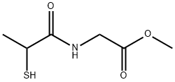 Glycine, N-(2-Mercapto-1-oxopropyl)-, Methyl ester Structural