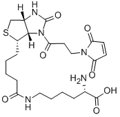 3-(N-maleimidopropionyl)biocytin Structural