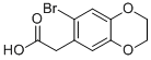 (7-BROMO-2,3-DIHYDRO-1,4-BENZODIOXIN-6-YL)ACETIC ACID Structural