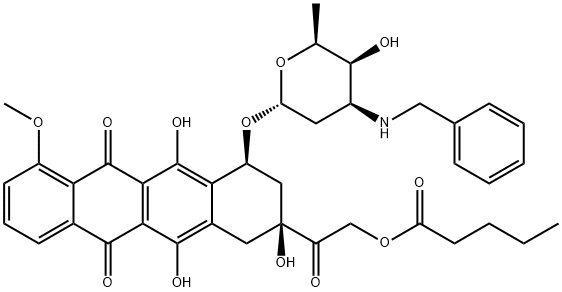 N-benzyladriamycin-14-valerate Structural