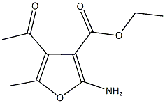 ETHYL 4-ACETYL-2-AMINO-5-METHYL-3-FUROATE Structural