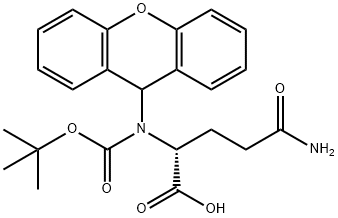 BOC-D-GLN(XAN)-OH Structural